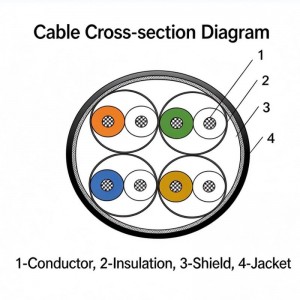 CAT5 high speed data communication cable(HP Vision)